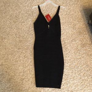 Guess Black bodycon mini dress